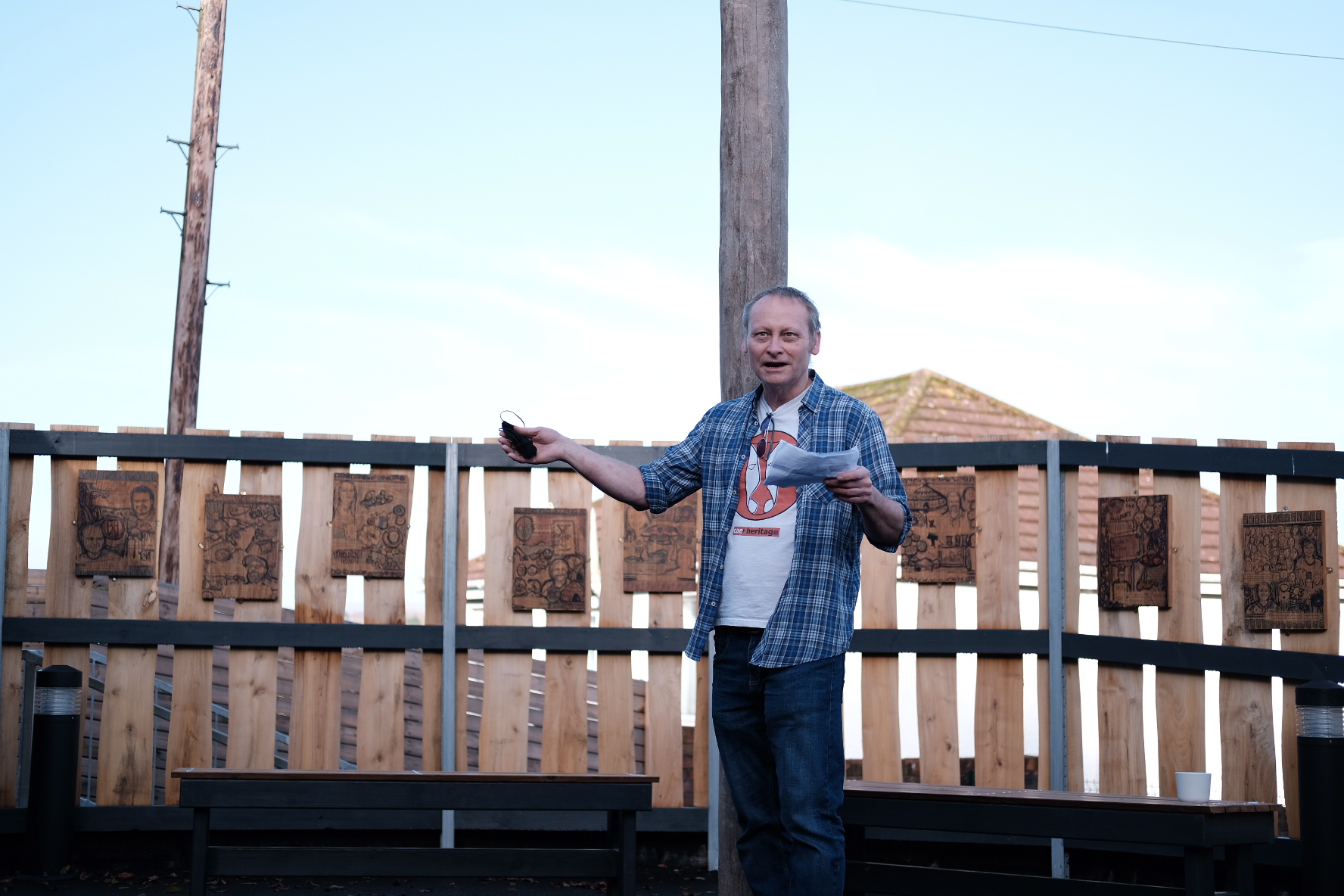 Dr Dave Wyatt presenting at CAER Heritage Centre