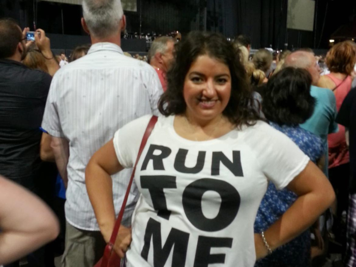 Jess at a Bruce gig