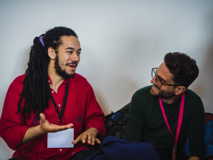 Creatives networking at a Creative Cardiff event