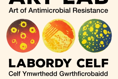 ART LAB call out visual with 3 brightly coloured circles