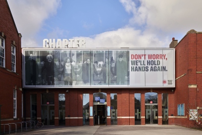 Chapter Lightbox. Artes Mundi - Carrie Mae Weems RESIST COVID TAKE 6! - Photo Stuart Whipps