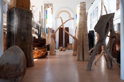 David Nash exhibition at National Museum of Wales