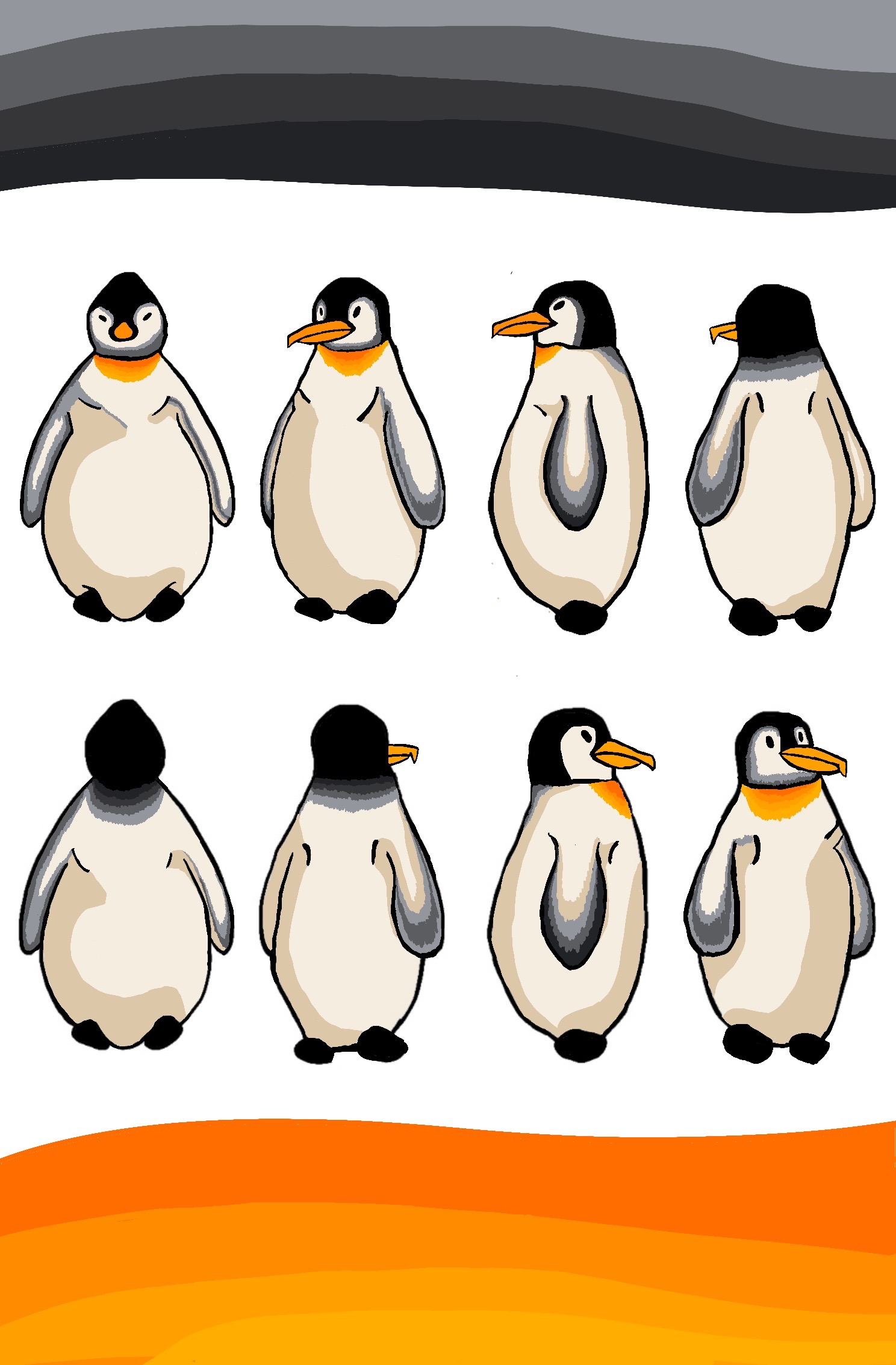 A penguin turn-around 