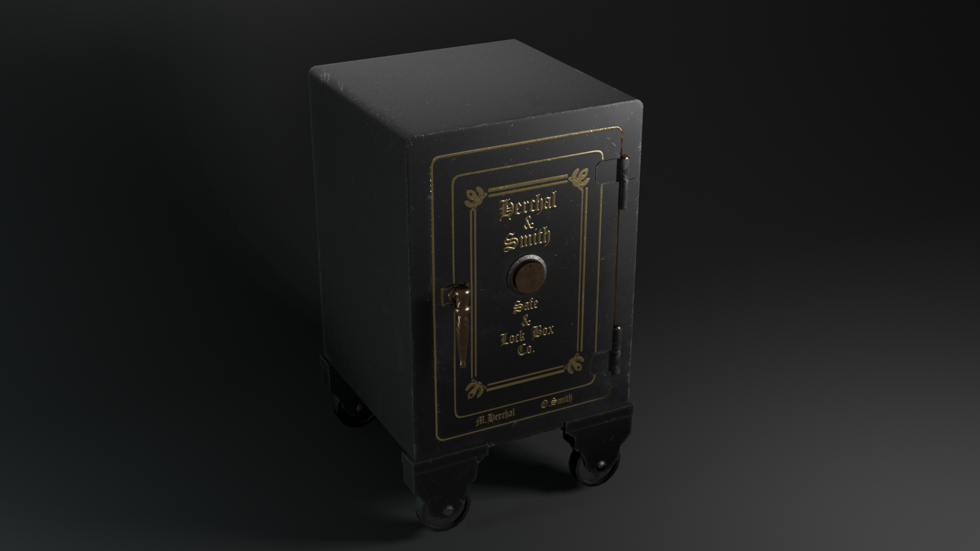 Antique Western Safe 3D Model