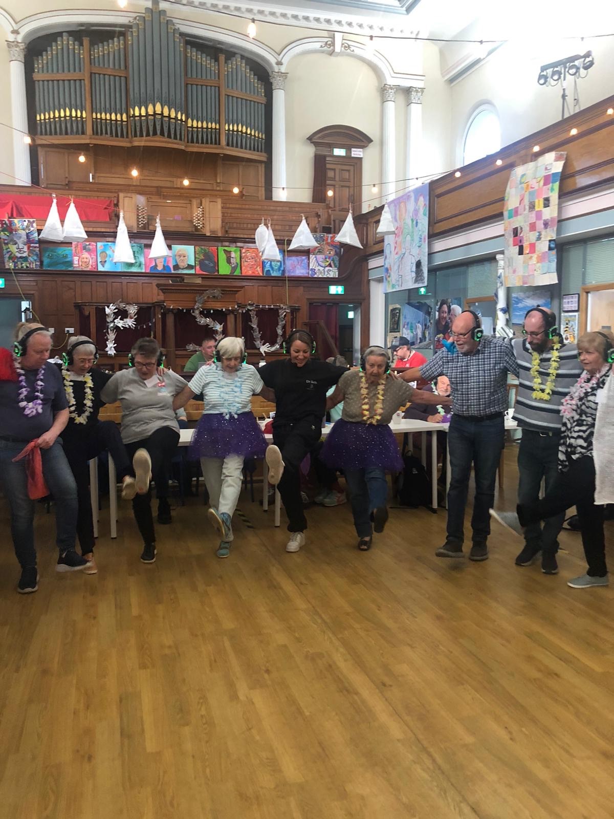 Silent Disco with dementia group